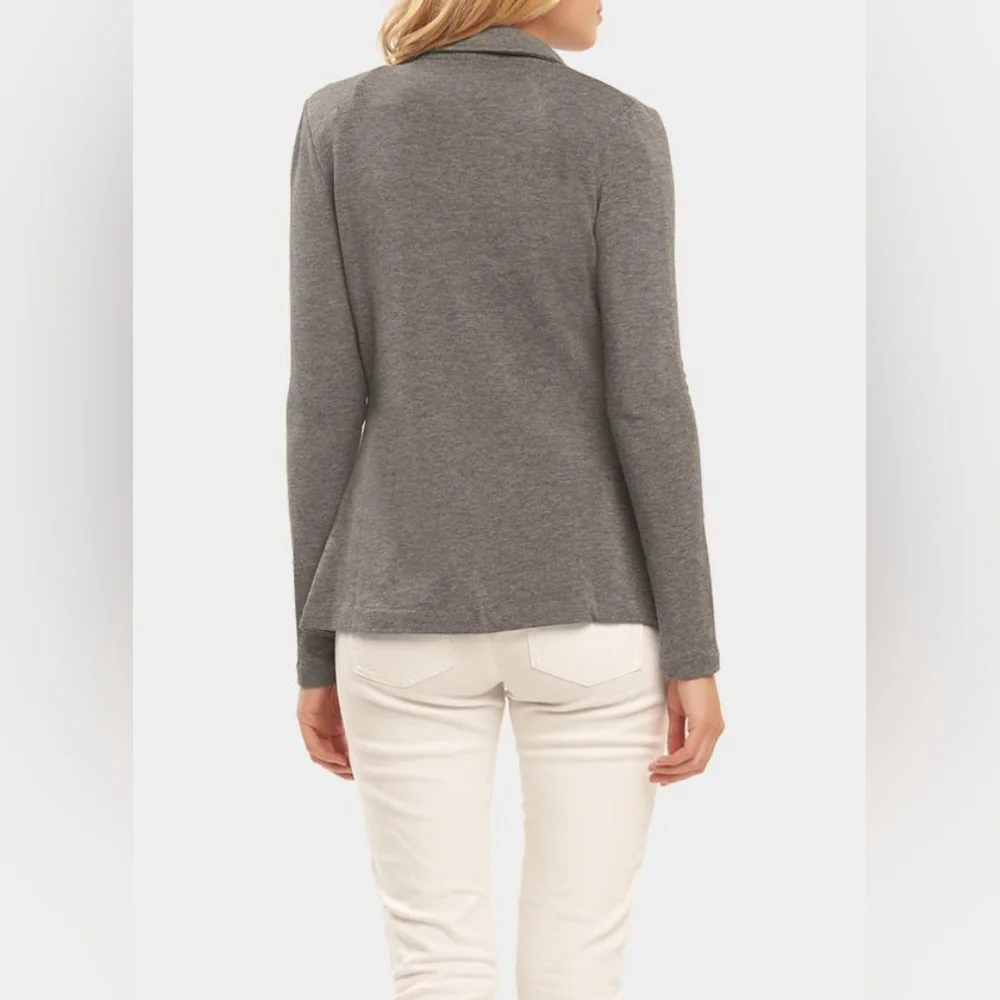 Tart grey buttoned jersey blazer - Picture 2 of 8